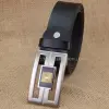 PLOWMAN brand casual buckle men's genuine leather belt wholesale Specification image